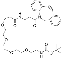 DBCO-NHCO-PEG4-NH-Boc，CAS:1255942-12-1，二苯并环辛炔-NHCO-四聚乙二醇-NH-叔丁酯