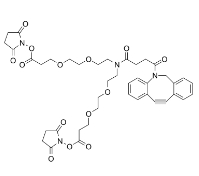 CAS号：2128735-29-3，N-DBCO-N-bis(PEG2-C2-NHS ester)，N-Dbco-N-bis(peg2-nhs ester)，N-二苯基环辛炔-N-bis(二聚乙二醇-C2-琥珀酰亚胺酯)