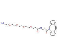 CAS:1255942-08-5，DBCO-NH-PEG4-amine， 二苯基环辛炔-NH-四聚乙二醇-氨基