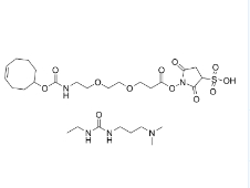  2353409-48-8，TCO-PEG2-Sulfo-NHS ester， 反式环辛烯-二聚乙二醇-磺基-活性酯