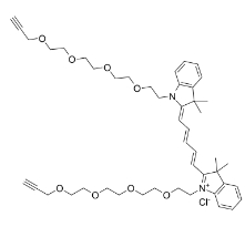 2107273-08-3；N,N＇-bis-(propargyl-PEG4)-Cy5；N,N'-双-(丙炔-四聚乙二醇)-CY5染料