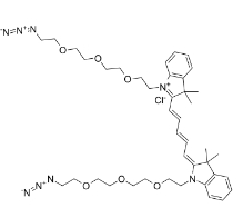 2107273-46-9；N,N＇-bis-(azide-PEG3)-Cy5