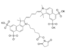 2419286-92-1 ，Sulfo-Cyanine5.5 NHS ester，磺酸基Cy5.5-活性酯 
