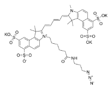 Sulfo-CY7-N3；Azide Sulfo- Cyanine 7；2382994-65-0；磺化花青5.5叠氮化物