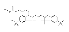 Sulfo-Cyanine3 hydrazide，Sulfo-Cy3 HZ，2144762-62-7，水溶性Cy3-酰肼