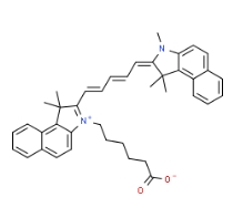 1144107-80-1，Cyanine5.5 carboxylic acid，CY5.5羧基
