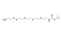 Amino-ethyl-SS-PEG3-NHBoc  