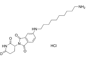 Pomalidomide-5-C10-NH2 hydrochloride，CAS号：2863635-00-9