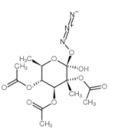 2,3,4-三-O-乙酰基-1-脱氧-β-D-吡喃葡萄糖基叠氮化物	  