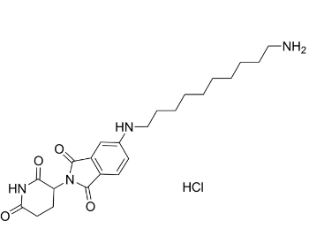 Pomalidomide-5-C10-NH2 hydrochloride ，CAS：2863635-00-9