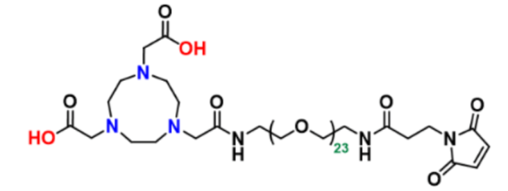 NOTA-CONH-PEG23-NH-CO-CH2-CH2-Mal  