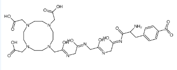 DOTA-glycyl-glycyl-glycyl-(4-nitrophenyl)alanine amide