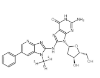N-(脱氧鸟苷-8-基)-2-氨基-1-(甲基-d3)-6-苯基咪唑并[4,5-β]吡啶	  