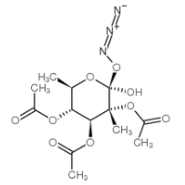 2,3,4-三-O-乙酰基-1-脱氧-β-D-吡喃葡萄糖基叠氮化物  