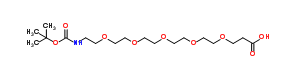 Boc-NH-PEG5-CH2CH2COOH，N-叔丁氧羰基-五聚乙二醇-羧酸