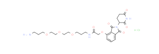 Thalidomide-O-amido-C1-PEG3-C3-NH2 hydrochloride，烷基链定制