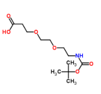 N-叔丁氧羰基-二聚乙二醇-羧酸  