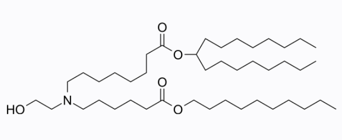 Heptadecan-9-yl 8-((6-(decyloxy)-6-oxohexyl)(2-hydroxyethyl)amino)octanoate，cas:2714482-26-3