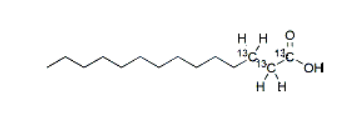 Myristic acid-13C3，cas:202114-49-6，肉豆蔻酸-13C3