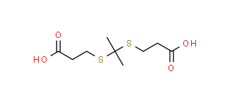 TK-COOH；3-（丙烷-2,2-二基双（硫烷二基）二丙酸)