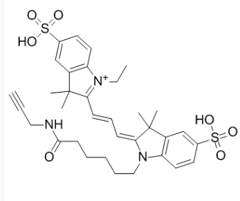 Cy3-YNE，Sulfo-Cyanine3-alkyne，Cy3-乙烯，齐岳生物