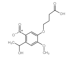 175281-76-2； 4-[4-(1-羟乙基)-2-甲氧基-5-硝基苯氧基]丁酸