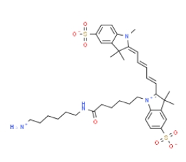 CAS：2183440-44-8，水溶 Cy5-NH2
