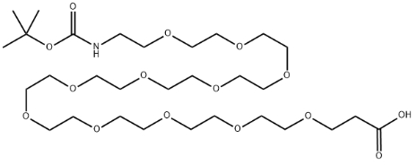 Boc-NH-PEG-COOH，叔丁氧羰基-亚胺-聚乙二醇-羧基