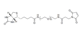 Biotin-PEG-MAL，α-生物素-ω-马来酰亚胺基聚乙二醇