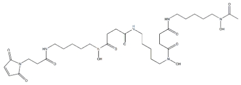 Deferoxamine-maleimide，去铁胺-马来酰亚胺，CAS号1638156-31-6