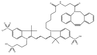 CAS号：1782950-79-1，磺化Cy3-DBCO（Sulfo-Cyanine3 DBCO）