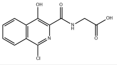 CAS号：223387-75-5，「「(1-氯-4-羟基异喹啉-3-基)羰基」氨基」乙酸