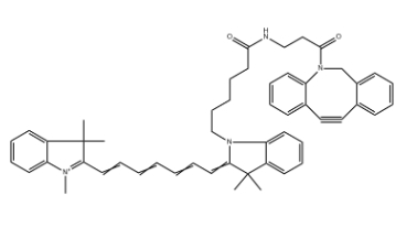 Cyanine7 DBCO，CAS号：2253710-45-9，Cy7-二苯基环辛炔