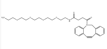 DBCO-PEG4-amine，CAS号：1840886-10-3，二苯基环辛炔-四聚乙二醇-胺