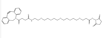 DBCO-PEG5-NHS ester，CAS号：2144395-59-3，二苯基环辛炔-五乙二醇