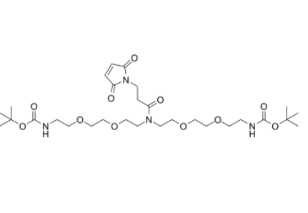 N-Mal-N-bis(PEG2-NH-Boc) 