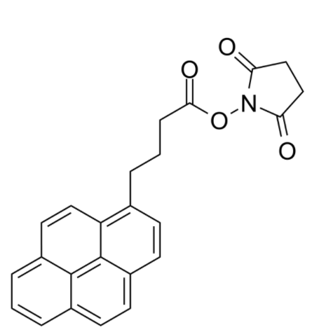 	1-芘丁酸N-羟基琥珀酰亚胺酯	 
