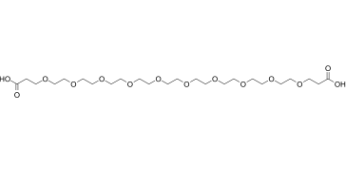 HOOCCH2CH2O-PEG9-CH2CH2COOH，双羧基九聚乙二醇