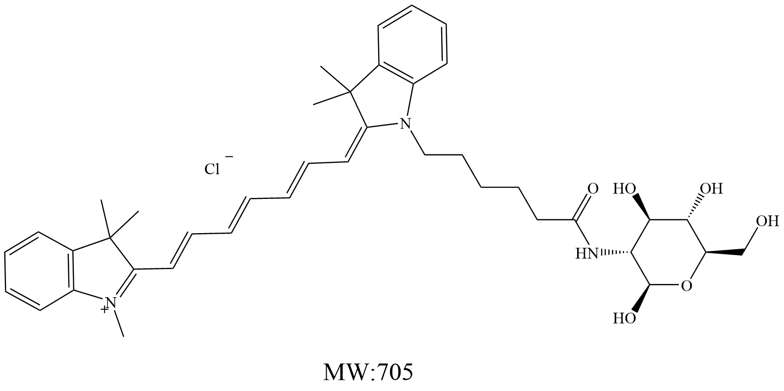 Cy7-Glucose，Cy7 荧光标记的葡萄糖