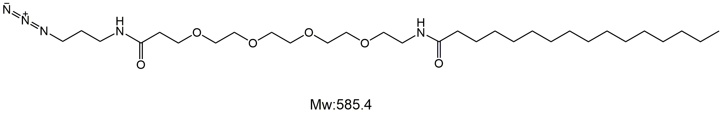 C16-PEG4-N3，棕榈酸-聚乙二醇4-叠氮