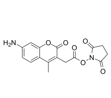 7-氨基-4-甲基香豆素-3-乙酸 N-琥珀酰亚胺酯	 