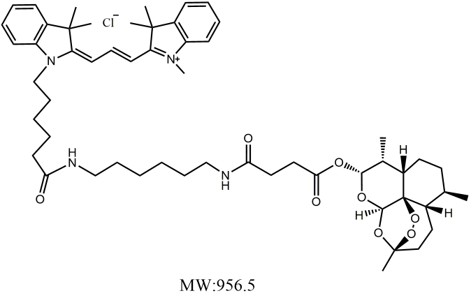 Cy3-Artesunate，荧光染料Cy3修饰的青蒿琥酯