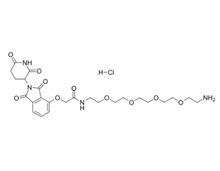 Thalidomide-O-amido-PEG4-C2-NH2 hydrochloride 
