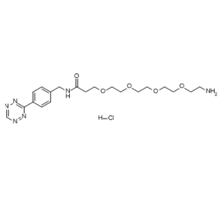 Tetrazine-PEG4-amine (hydrochloride) 