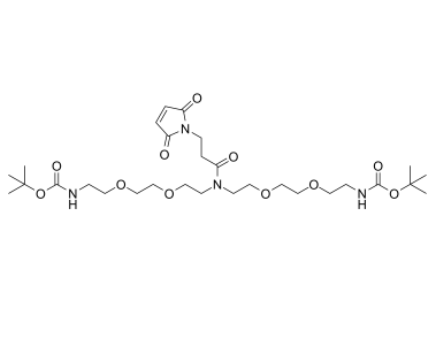 N-Mal-N-bis(PEG2-NH-Boc) 