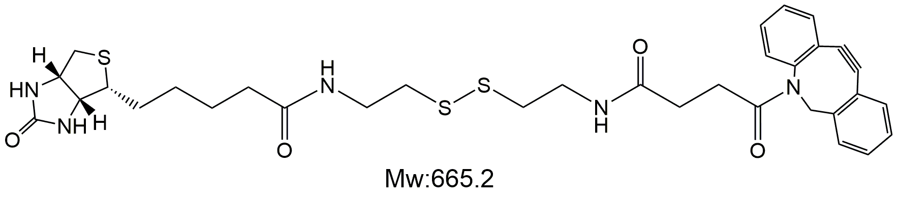 DBCO-SS-Biotin，二苯并环辛炔-二硫-生物素