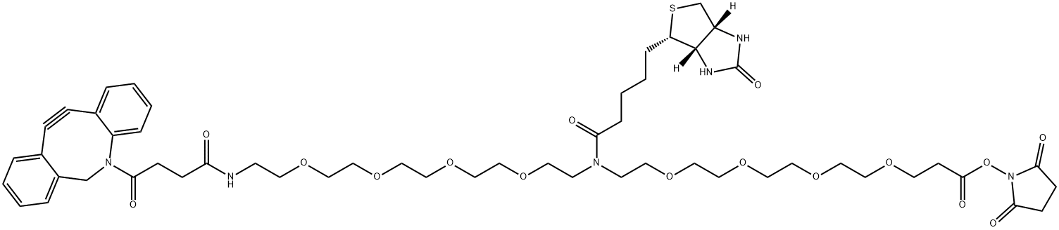 N-(DBCO-PEG4)-N-Biotin-PEG4-NHS