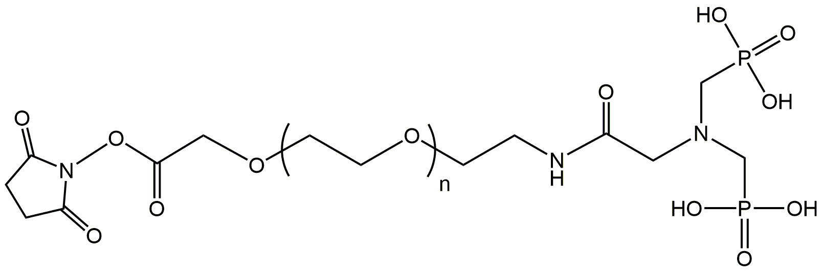 双磷酸-PEG-NH，双磷酸-聚乙二醇-活性酯