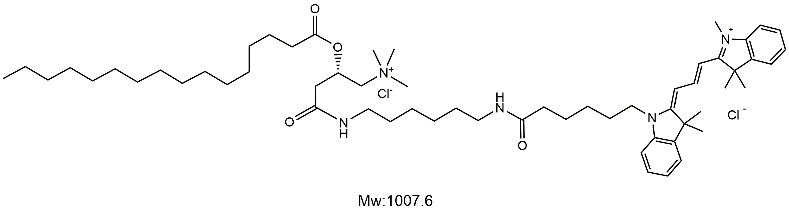 Cy3-棕榈酰肉碱，荧光标记棕榈酰肉碱