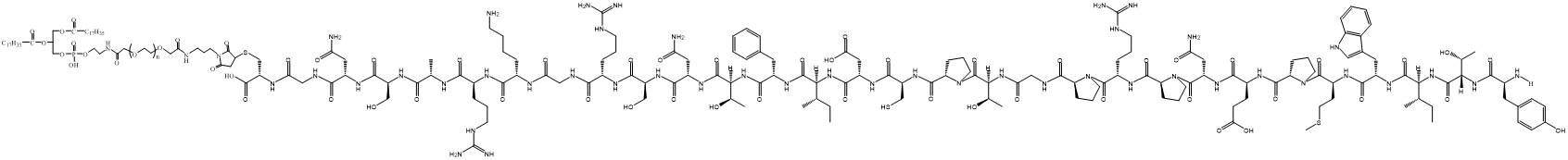 DSPE-PEG-RVG29，RVG29修饰脂质-聚乙二醇偶联物